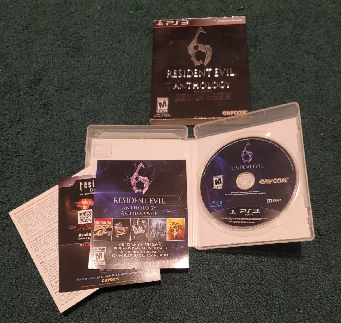 Resident Evil 6 Anthology PS3 Complete w Slipcover Sleeve Manual