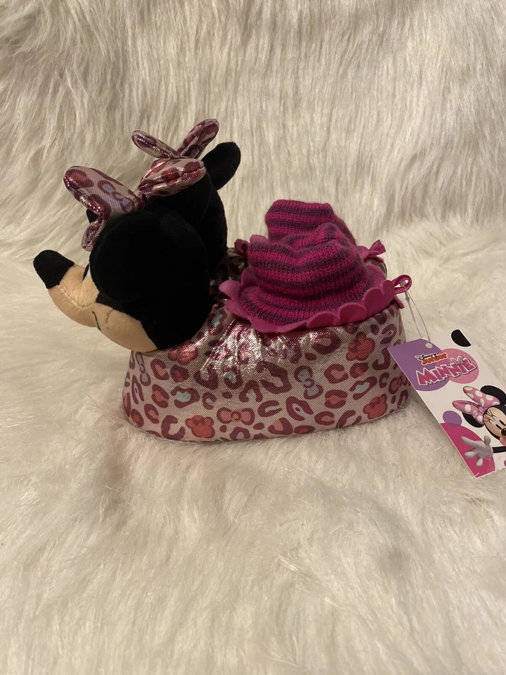 Chinelos Disney Júnior Minnie Mouse Meninas Tamanho 7-8 Rosa - Imagem 2 de 4