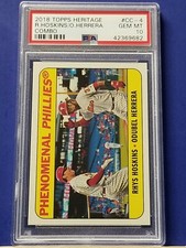 Rhys Hoskins / Odubel Herrera - 2018 Topps Heritage High Number Combo  PSA 10  