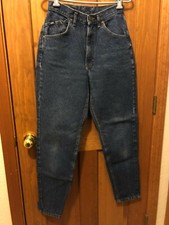WOMEN'S LEE 11 M MED MEDIUM DARK BLUE JEANS VINTAGE 100 COTTON 26.5 X 40.5
