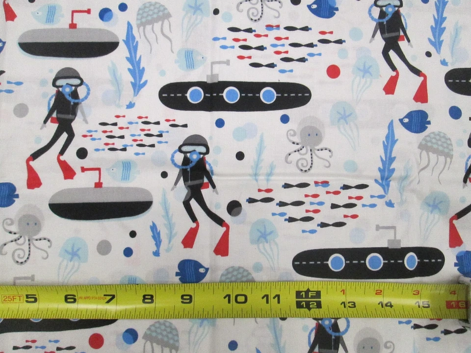 COME DIVE WITH ME - Whistler Studios- 'Down on the Farm' - 1/2 YD - COTTON - Image 4 of 4