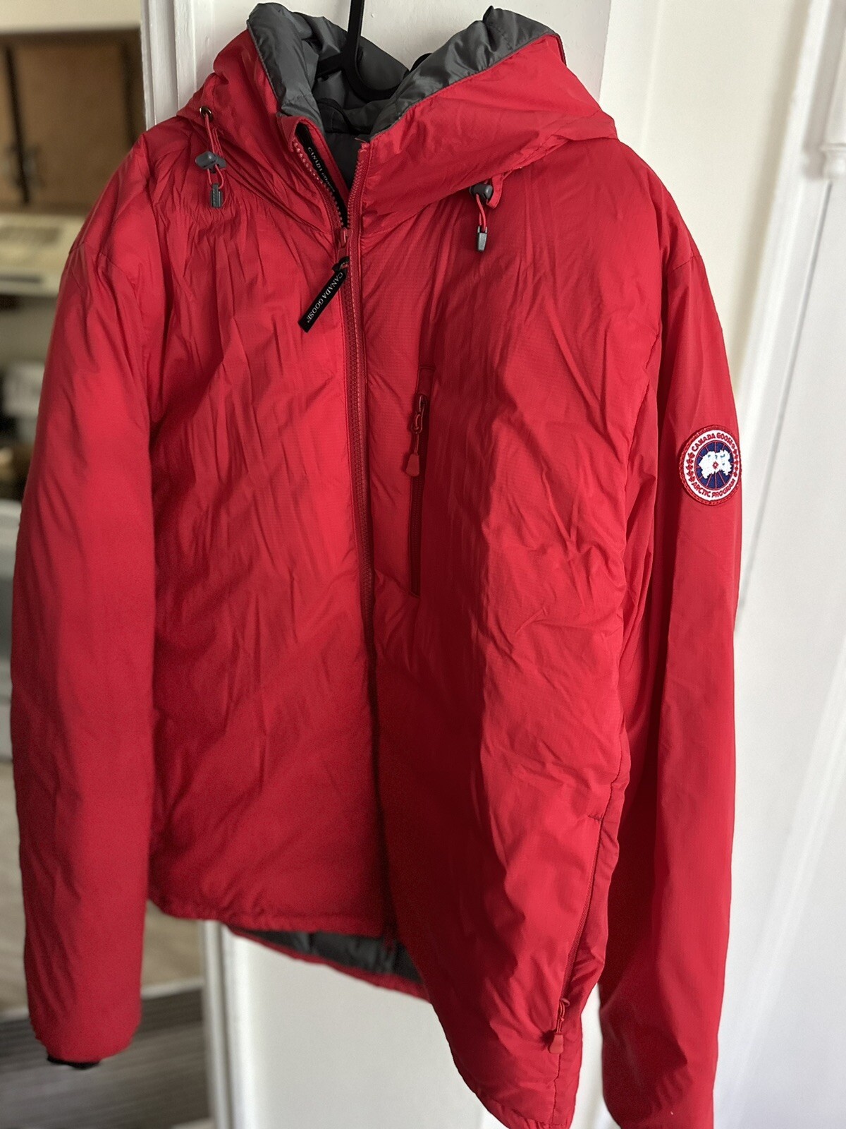 AUTHENTIC CANADA GOOSE MEN'S LODGE PACKABLE JACKET XL RED eBay