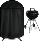 iCOVER 29” (Dia) X 38” (Tall) Vertical Round Smoker Cover, BBQ Barbecue Cover