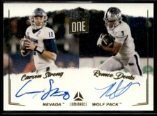 2022 Panini Luminance Year One Dual Signatures Romeo Doubs / Carson Strong RC