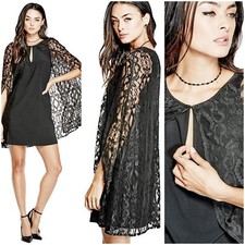 💙💙 GUESS Kimber Lace Cape Dress SIZE S 💙💙