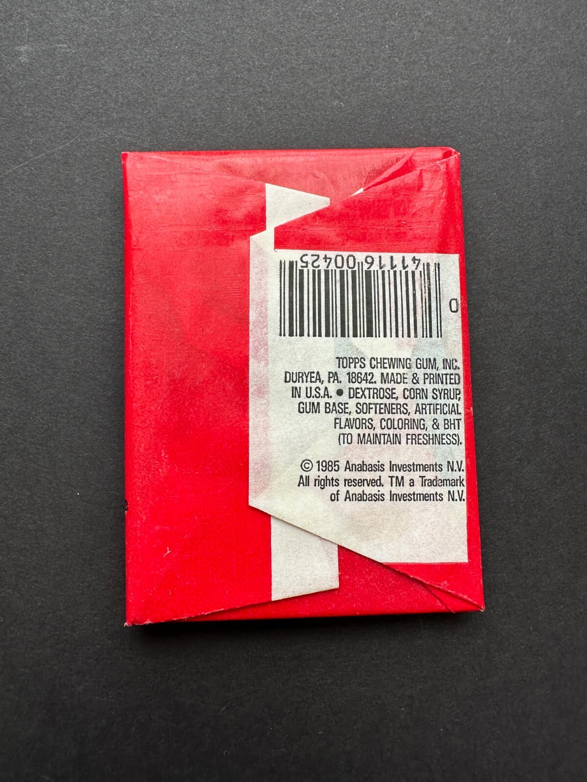 Vintage 1985 Topps Rambo Trading Card Sealed Wax Pack Movie Stallone