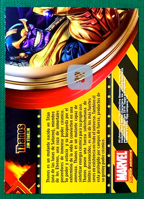 MARVEL SUPER HEROES Card PERU 2019 #032 THANOS Avengers: Infinity
