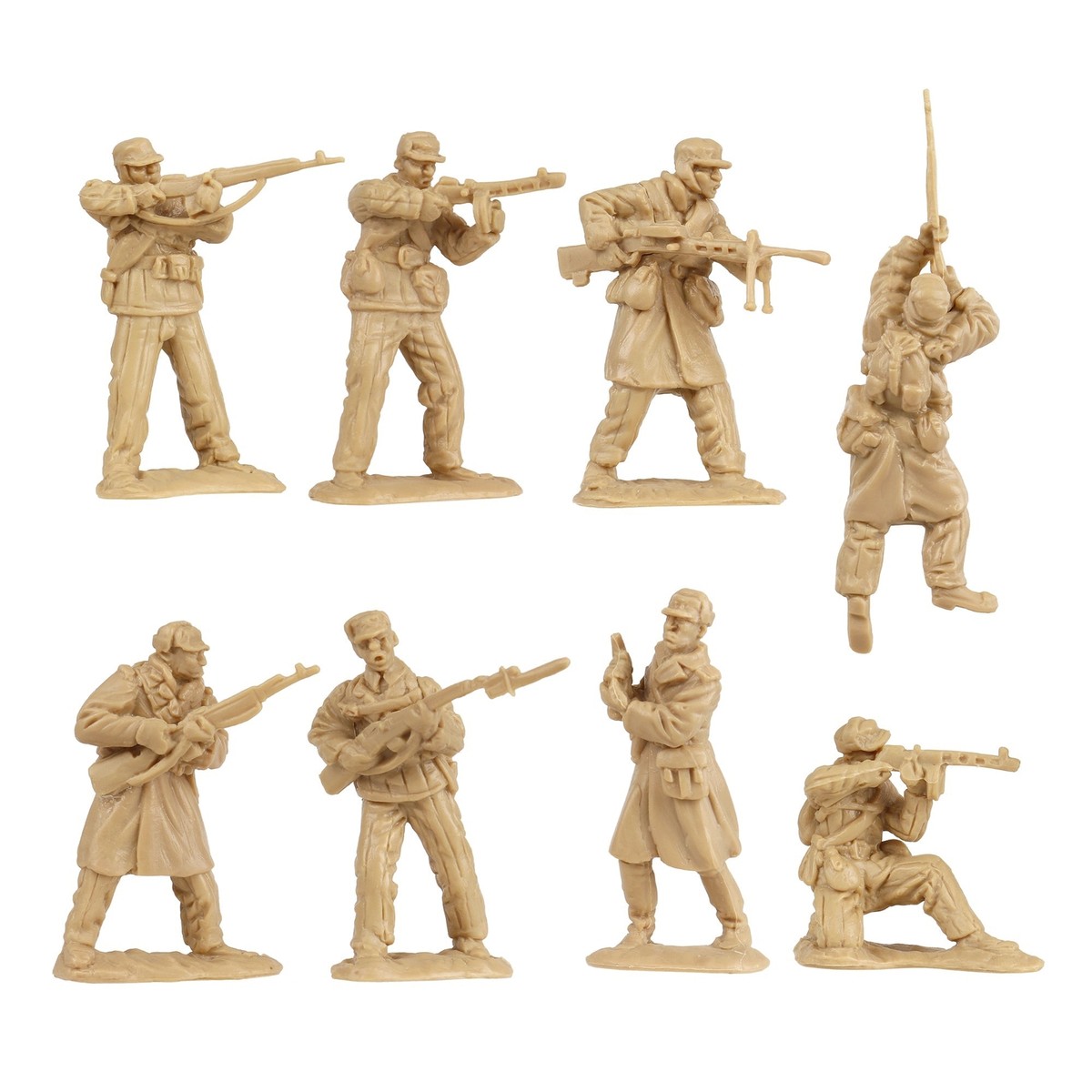 1 30 60mm China Korean War Winter 16 Piece Figures Plastic