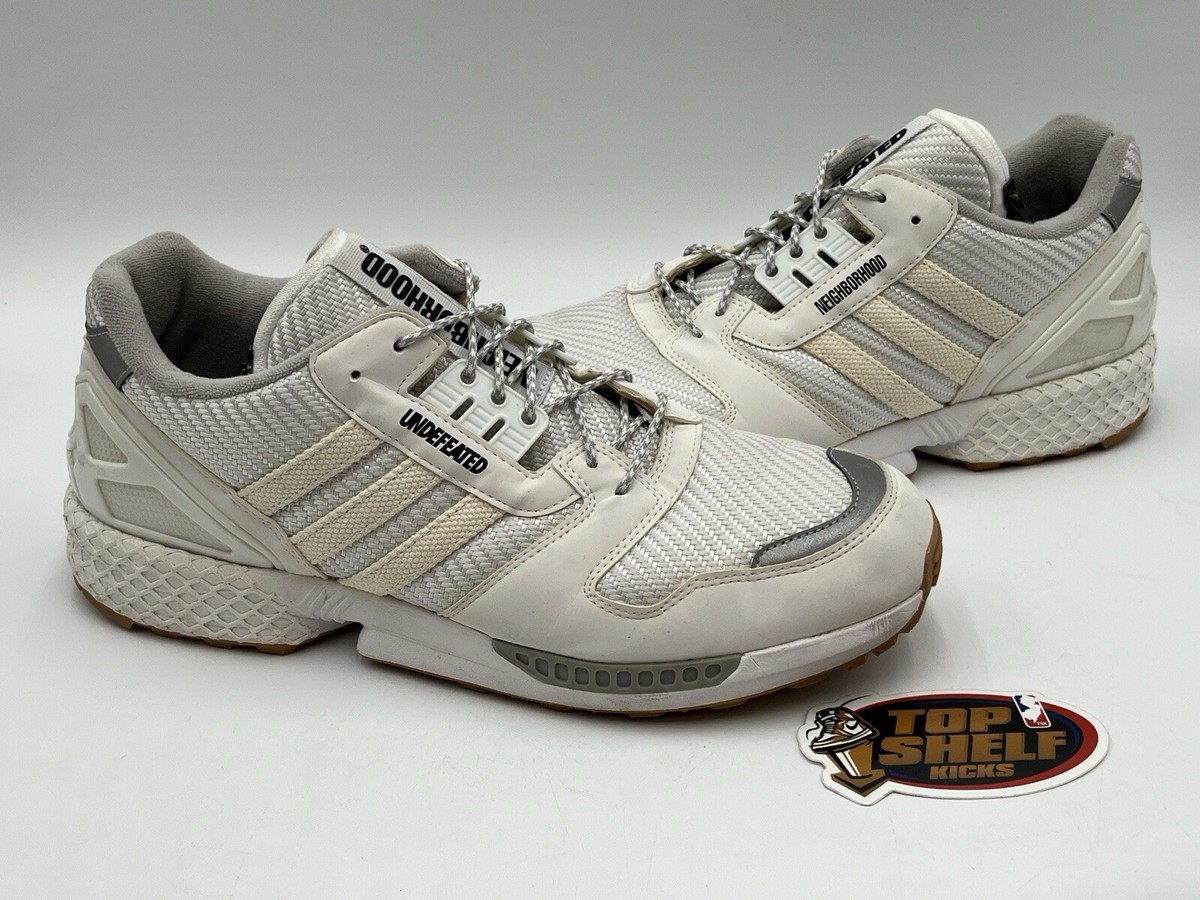 NEIGHBORHOOD × UNDEFEATEDINCENSE Adidas ZX 8000 Undefeated Neighborhood White 2021 Size 13