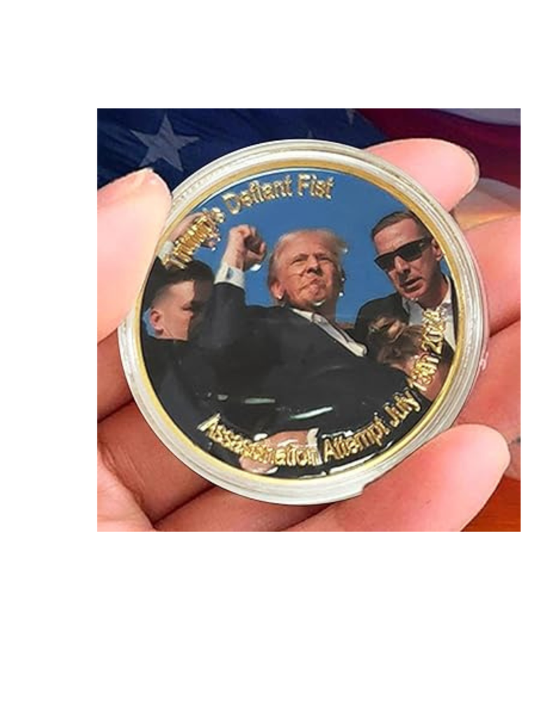 Donald-Trumps Coin 2024, Donald-Trumps Gold Coin Donald-Trumps Assassinated Coin