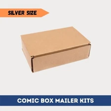 GEMINI Comic Box Mailer Kits - SILVER (Ships up to 35 comics, books, omnibuses)