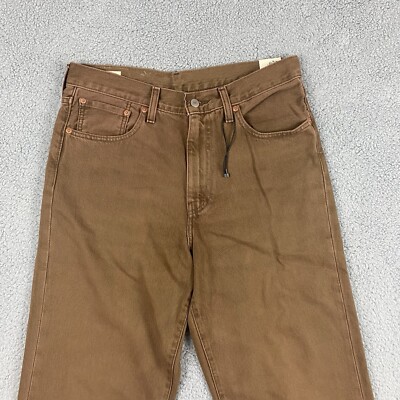 Levi's 568 Jeans Mens 32x34 (Fits 33x33) Brown Flex Baggy Loose