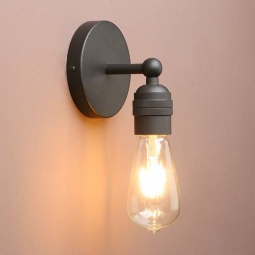 Pair Retro Vintage Industrial Wall Sconce Lights Bare Holder Fitting Wall Lamps - Picture 23 of 28