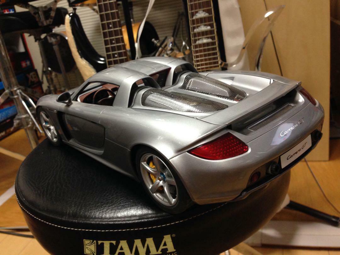 Tamiya model 1/12 sized Porsche Carrera GT precision silver mini
