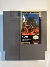 Nobunaga's Ambition (Nintendo, NES, 1989) Cart & Sleeve - **GREAT SHAPE** Tested