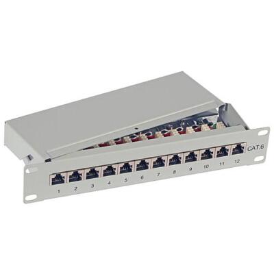 Patchpanel CAT.6A 10'/12 Ports 691813 grau 