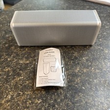 Portable Wireless Speaker Soundbound Slick Silver Bluetooth No Box