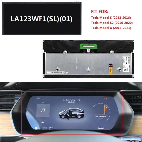 Ecran LCD de remplacement pour Tesla Model S/S2/X GEN 2 Digital Instrument Cluster - Photo 1/9
