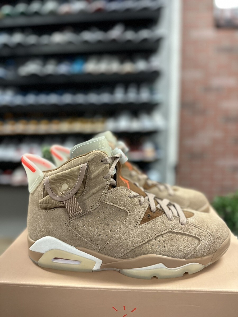 Size 8 - Jordan 6 Retro Travis Scott Mid British Khaki DH0690-200