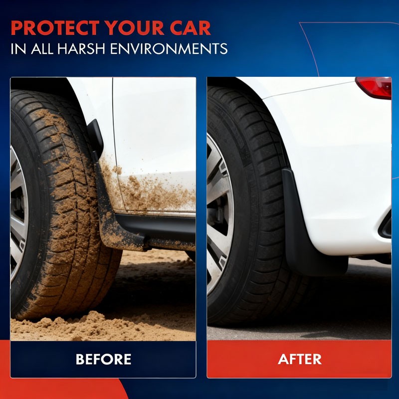 For Ford Ranger 2019-2023 Splash Guards Front and Rear Mud Flaps Mudguards 4 pcs