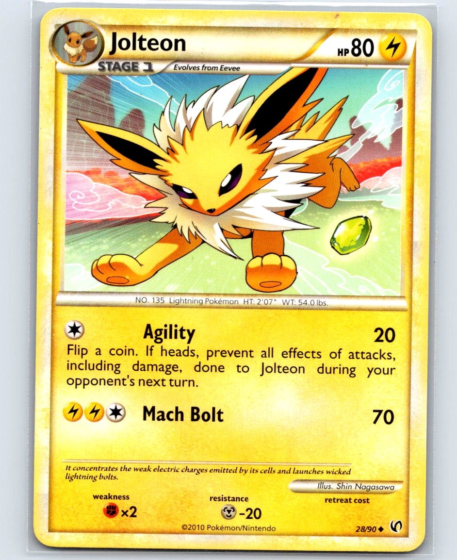 Jolteon 28/90 Uncommon Undaunted 2010 MP