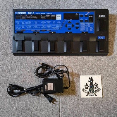BOSS ME-8 Guitar Multiple Effects Distortion Chorus Effects w/Adapter From Japan