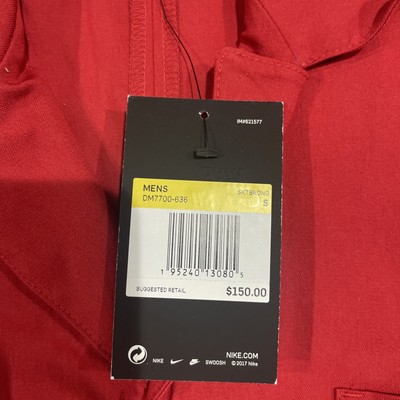 Nike SB Parra Olympics France Skate Coveralls Red Size Small