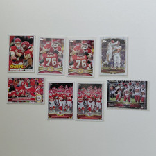 Lot Of 8 Kansas City Chiefs Team Cards From 2010-2015 Topps.