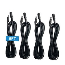 DC 12V Power Adapter Extension Cord Cable 5ft 1.5m 18AWG 2.1mm x 5.5mm Male