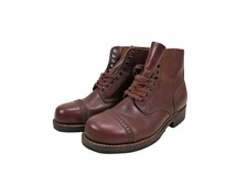 Singola coppia - US WW2 Service Shoes Russet Boots Stiefel n.40 COLLEZIONE BATTAGLIA 