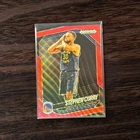2024-25 Panini Prizm Black - Stephen Curry #7 Ruby Wave Prizm Warriors