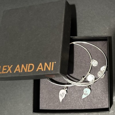 Alex And Ani Best Friends Bangle Bracelets Matching Set of 2