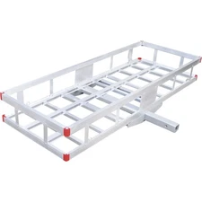 Ultra-Tow Aluminum Hitch Cargo Carrier, 60in. x 22.5in. x 8in.H, 500-Lb.