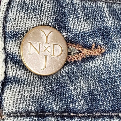 NYDJ Jeans Womens 10 Blue Sheri Ankle Frayed Cuff Classic Denim New High Rise - Bild 12 von 13