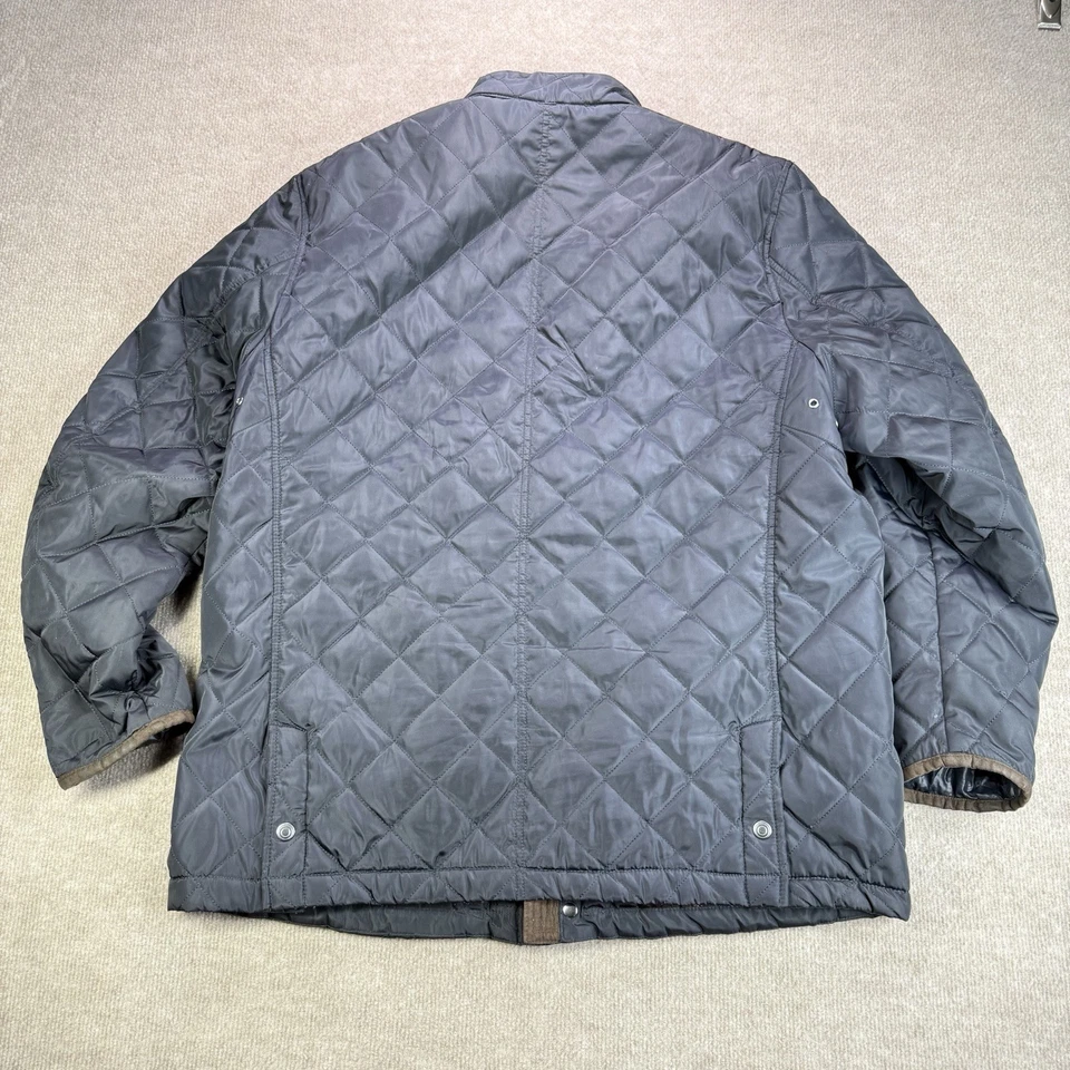 Chaqueta acolchada Vince Camuto para hombre con diamantes ligera azul marino talla XL Foto 2 de 4