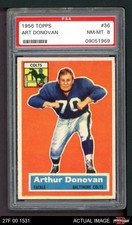 1956 Topps #36 Art Donovan Colts HOF Boston College / Notre Dame PSA 8 - NM/MT