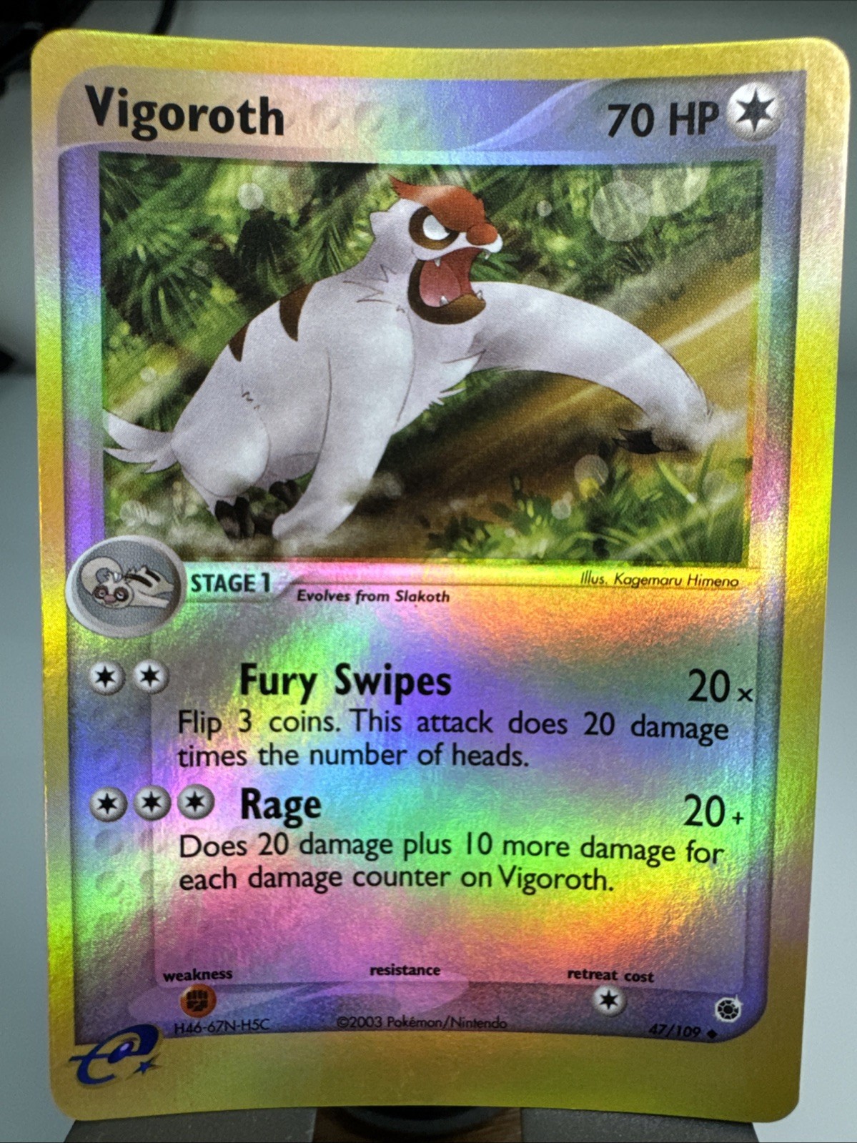 Vigoroth 47/109 Ruby and Sapphire Reverse Holo