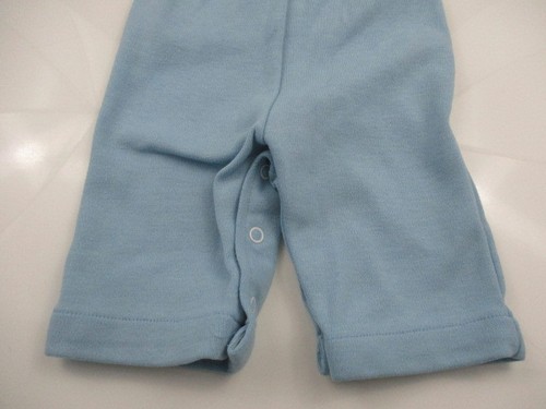 HEALTH-TEX Vintage Outfit Ragazzo 3 Mos Blu Salopette L/S Camicia a Righe Pastello - Foto 11 di 14