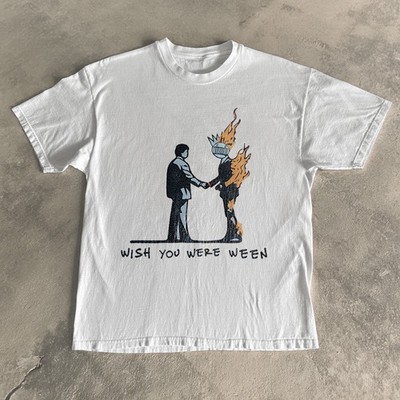 Wish You Were Ween White Heavy Cotton T-Shirt