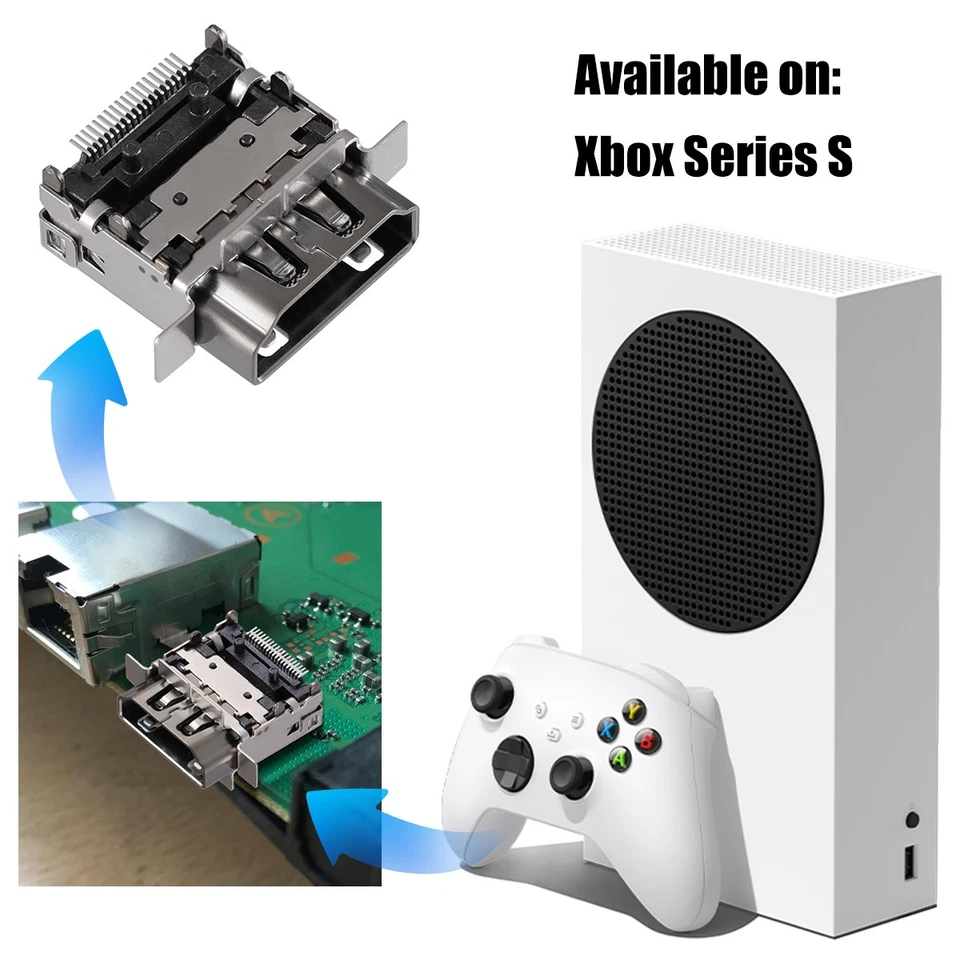 HDMI Port Socket Dock Connector Replacement For Microsoft Xbox Series S Consoles - Image 3 of 4