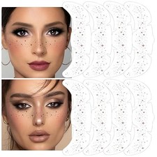 8Ps Face Glitter Speckles Patches, Rose Gold Glitter Freckles Face B0DNXG4CXK