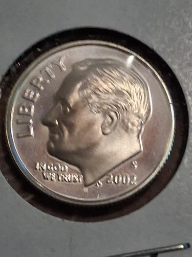 2002 S 90% Silver Roosevelt Dime - Proof, Gem (CQ0002)