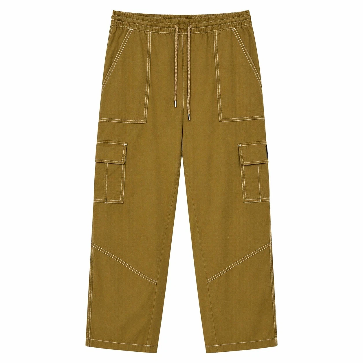 Body Glove Cargo Pants Womens Medium Mustard Drawstring Utility Casual Hiking