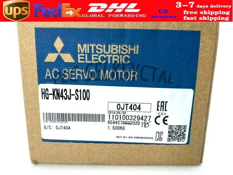 MITSUBISHI ELECTRIC HG-KN43J-S100 400W AC BRUSHLESS ROTARY SERVO MOTOR
