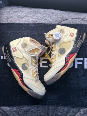 Nike Air Jordan 5 Retro Men's Size 11.5 Off-White Sail DH8565-100