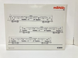 HO SCALE MARKLIN SET OF S BAHN 3 PASSENGER CARS (MO #43891) SEE PICS/READ!!!