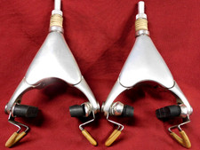 4 Plaquettes De Frein Vintage Campagnolo Record Victoire Triomphe - Brun/Beige - Italie