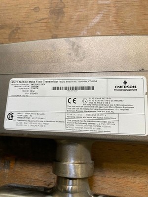 Emerson Micro Motion Mass Flow Sensor CMFS015M999NMAVECZX + FMTSUA32LEBZX