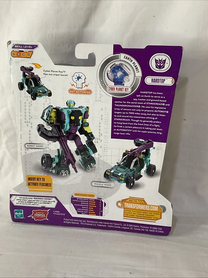 2005 Hardtop Transformers Cybertron Earth Planet Scout Class Figure Decepticon - Image 4 of 4