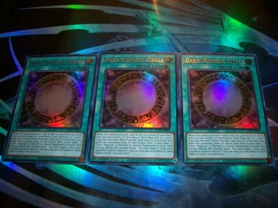 3x Dark Magical Circle 1st Edition Ultra Rare LDS3-EN093